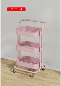 キッチンワゴン ローリングカート カラー4 収納ラック 収納カート キャスター付き 1 ワゴン 大容量 組立簡単 ブラック 組立簡単 浴室 台所 冷蔵庫収納ラック ホワイト 収納ラック スリムラッ
