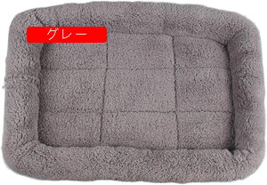 角型 ペットクッション オシャレ すべり止め ひんやり スクエア ボーダー加工 耐噛み 折りたたみ可能 安眠 室内用 リビング グレー ベッドルーム オシャレ ぐっすり眠る モダンデザイン 60*45