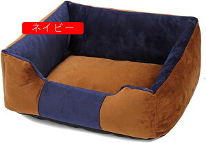 ペットベッド 犬用 耐噛み ボーダー加工 お手入れ簡単 寝心地抜群 動物用品 ペットグッズ 室内用 防水耐久 ペットクッション 防塵抗菌 通年タイプ 疲れにくい 床ずれ 丸取り外す可 43*28*18