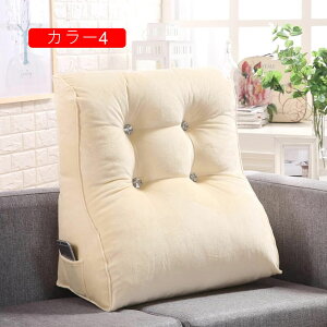 腰 クッション 腰サポート 60cm 低反発クッション 車 椅子 腰枕 腰あて クッション シートクッション カラー ウェッジ枕 猫背 低反発 柔らかくて快適 背当て 背もたれ 三角クッション ポケッ