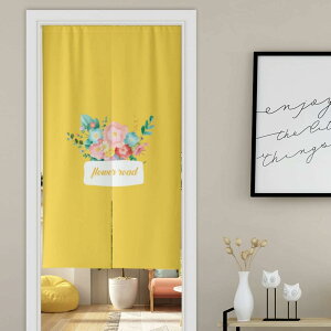 のれん 花柄 おしゃれ 部屋仕切り 遮光 間仕切り 目隠し 暖簾 断熱 防寒 防音 玄関 キッチン リビング 喫茶店 飲食店 居酒屋 出入り口 開店祝い 新築祝い 83*143cmロング丈 カラー 9