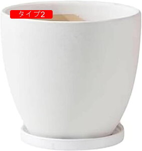 陶器製 多肉植物鉢 タイプ2 L シンプル 北欧 植木鉢 底穴あり 受皿付き 通気性 サボテン鉢 丸形 アイデア植木鉢 プランター ファッション 室内 屋内外利用可 デスクの優秀装飾 園芸用 鉢植え