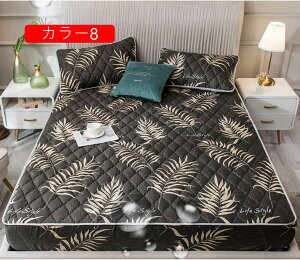 ボックスシーツ コットン生地 毛玉なし カラー 洗える 吸汗 速乾 防水パッド シングル パッド一体型ボックスシーツ 抗菌 防臭 マットレスパッド 滑り止め付き 200*200cm 乾きやすい おねし