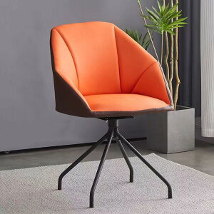 ダイニングチェア 回転 2pcs 肘付 ダイニング チェア 北欧 回転チェア 椅子 おしゃれ オレンジ ダイニング チェア デスクチェア 食卓チェア リビング キャスターなし 一人暮し レザー 合皮