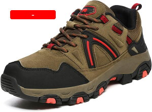 撥水機能 アウトドアシューズ トレッキングシューズ メンズ 大きいサイズ 4e ローカット ハイキングシューズ メンズ 登山靴 ウォーキングシューズ レースアップ スポーツ ブラウン 軽量 27.0c