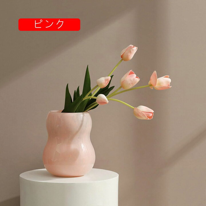 楽天市場】花瓶 おしゃれ フラワーベース ガラス製 北欧 花器 ガラス 