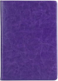 手帳 A5サイズ 2冊入り 大人 横罫線入り しおり付き 大人 メモ手帳 ノート手手帳 PUレザー しおりひも 罫線入り パープル ビジネス手帳 スケジュール手帳 文房用品 ペンホルダー 日記帳 オフ