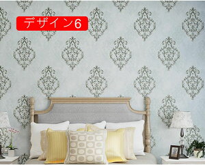 壁紙 のり付き 53cm*10m 花柄 壁紙シート プリント はがせる デザイン13 DIY クロス 壁紙シール ウォールステッカー粘着シート 不織布 防水 防カビ 抗菌 上品 立体感 防水 シール壁