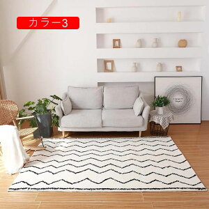 小さなカーペット ラグ カーペット 絨毯 長方形 マイクロファイバー 120*160cm シンプル 北欧風 おしゃれ モダン じゅうたん 厚手 オールシーズン 寝室 リビング 洗える ラグカーペット