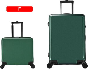 スーツケース 超軽量 小さい 機内持込 耐衝撃 360度回転 ダブルキャスター 静音 TSAロックタイプ ファスナー式 盗難防止 撥水加工 収納便利 キャリーバッグ 北欧 かわいい 無地 グリーン キ