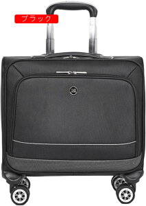 オックスフォード ソフトキャリーケース 機内持込 小型 (40L/機内持込) ブラック ビジネス 超軽量 ダブルキャスター 360度回転 ファスナー式 耐衝撃 多段階キャリーバー 収納便利 2泊3日