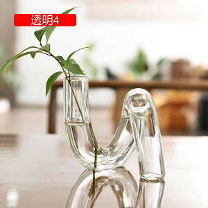 小さめ 飾り瓶 ガラス 花瓶 水栽培 造花 ドライフラワー 生け花 一輪挿し 16.5*10cm きれい シンプル インテリア レストラン 玄関 民宿 リビング 日式 透明 花びん