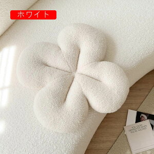 北欧 座布団 柔らかい ふわふわ シートクッション 花柄 INS リビング 車 オフィス ダイニング 喫茶店 抱き枕 高反発 体圧分散 持ち運び お尻に優しい 座面クッション 40x40cm ホワイト