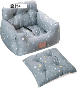 ペット用ドライブボックス キャリーバッグ 柴犬 犬 車用 ドライブシート カーベッド ネコ 小型犬 飛び出し防止 酔わない シートベルト付き 設計4 後部座席 犬用ベッド クッション ペット用