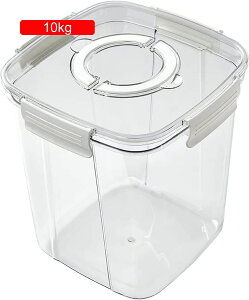 米びつ スリム 米櫃 ライスストッカー おしゃれ こめびつ 米入れ キッチン収納 保存容器 密閉容器 冷蔵庫 シンプル 透明可視化 ハンドル付き 貯蔵タンク お米収納 大容量 取っ手付き 防虫 防