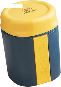1 セット 対照的な色の朝食用マグ 牛乳の容器 携帯用シリアルカップ 学校シリアルカップ 断熱スープカップ スープマグに行く 食事容器 保温スープボウル 飲料容器 Pp Blue