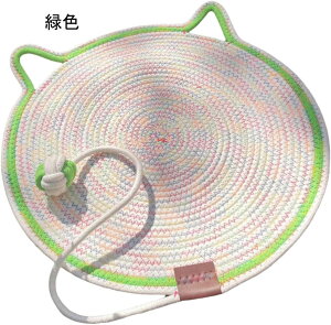 猫用爪とぎマット 猫用爪とぎパッド インタラクティブな猫用おもちゃ 爪を磨く 寝床 家具を保護する 爪とぎボード 緑色