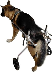 犬用車椅子 後ろ足用 アルミペット用車椅子 2輪 モビリティカート 補助歩行ツール ペット用車椅子