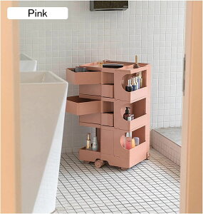 回転式収納ベッドサイドテーブル ホワイト それは動くことができます ベッドルーム用の滑車付きナイトスタンド, ベッドサイドキャビネット4引き出し, クリエイティブトロリーロッカー (サ