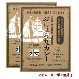 五島軒 公式 おしょろ丸カレー 2個入 クロネコゆうパケット レトルトカレー 高級 レトルト カレー 6セット以上宅配便 おしょろ丸 北大 挽肉 製造工場直送