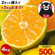 【2セットでおまけ増量★計10kg届く】 小玉 みかん 送料無料 4kg 訳あり ミカン まとめ買い で+2kg無料お…