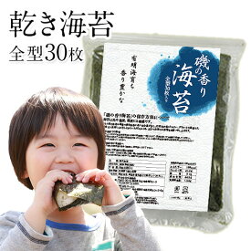 海苔 乾き訳あり 海苔 わけあり のり 国産 有明海産 たっぷり 全型 30枚 入り 送料無料 (半切60枚分に相当) 乾物 乾燥海苔 乾海苔 セール 《3-7業日以内に出荷予定(土日祝日除く)》