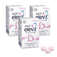 12種類のビタミンと6種のミネラルを配合 期間限定 4年保証 エレビット バイエル薬品 90粒×3個