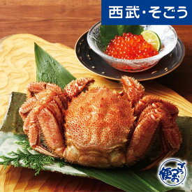毛がに いくら グルメ お取り寄せ 北海道産ボイル毛がに・いくら醤油漬け 西武そごうごっつお便 お中元