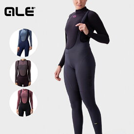 ALE(アレ)サイクルタイツ ビブタイツ レディース 冬 [5℃/15℃対応] 保温性 防寒 パッド ロングタイツ 自転車 ロードバイク サイクルパンツ おしゃれ(ROAD LADY BIBTIGHTS)