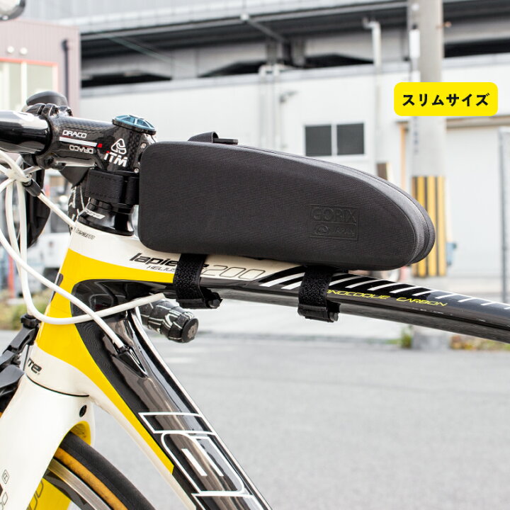 楽天市場 あす楽 土日祝日も Gorix ゴリックス トップチューブバッグ 防水 自転車 ロードバイク スマホ コンパクト エアロバッグ フレーム バッグ タンク クロスバイク Mtb おしゃれ ブラック Gx B10 Gorix 公式 楽天市場店