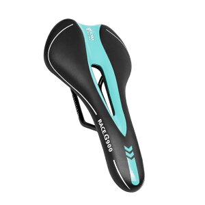 【送料無料】【累計20,000個突破】ゴリックス 自転車サドル ロードバイク サドル 自転車 シート 低反発 レース 穴あき サドル交換 ホワイト チェレステ クッション GORIX(3621A)