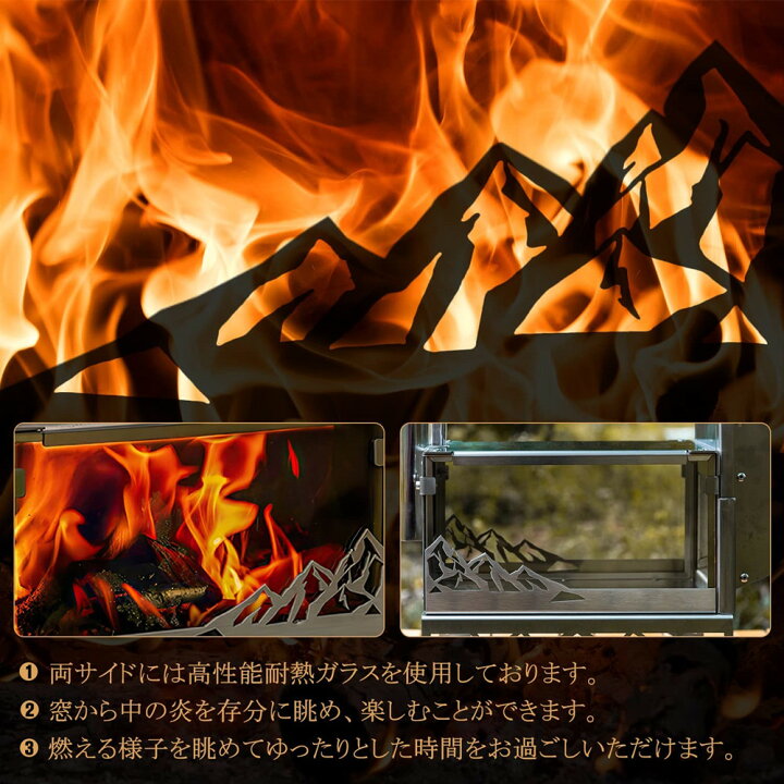 楽天市場】CHANGE MOORE 薪ストーブ キャンプ ペレットストーブ 両用 