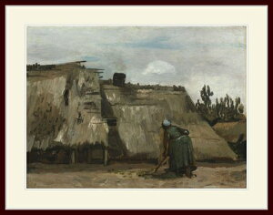 SbzEuA Peasant Woman Digging in Front of Her Cottagev