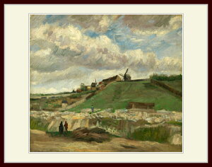 SbzEuThe hill of Montmartre with stone quarryv