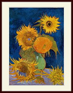 ゴッホ・[Vase with Five Sunflowers /Destroyed by fire in the Second World War]