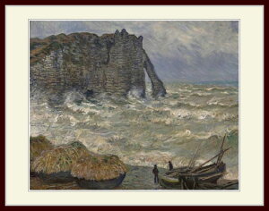 ���l�E�uRough Sea at Etretat�v