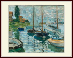 lEuSailboats on the Seine at Petitv