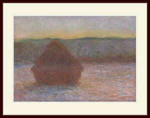 ���l�E�uStack of Wheat (Thaw, Sunset)�v