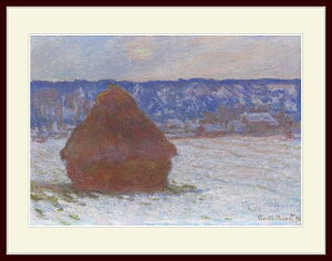 ���l�E�uStack of Wheat (Snow Effect, Overcast Day)�v