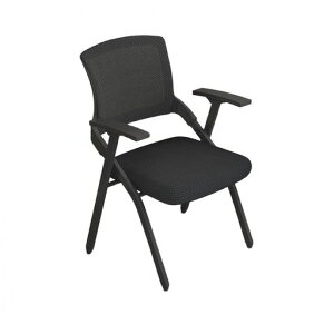 Erinottoミーティングチェア折りたたみテーブル付きオフィスチェア事務椅子テーブル一体型軽量持ち運び肘掛けクッションパイプ椅子メモ台付きアームレストコンパクト収納通気性オフィ…