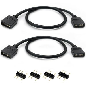 �T���R�XARGB�t�@���p�d���P�[�u��5V3�s��30cm2�{LED�p�����P�[�u���A�h���T�u��ARGB�w�b�_�[�R�l�N�^RGB�t�@����LED�e�[�v���ݗp���c���X(4�I�X�I�X�A�_�v�^�t��)