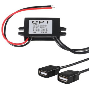 DIANN12Vto5V3A15WBuckConverterModule-DualUSBFemaleDCPowerAdapter-CarPowerConverter