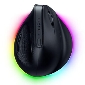 Razer���C�U�[ProClickV2VerticalEdition�c�^�G���S�m�~�b�N���C�����X�}�E�X2.4GHzBluetoothUSB-C�����N���b�N��AI�v�����v�g�}�X�^�[�ō�Ǝ��Ԃ�Z�k6�����̃o�b�e���[��������