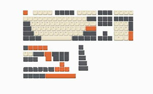 �L�[�L���b�v 143�L�[ ���[�v���t�@�C�� PBT �L�[�L���b�v �t���Z�b�g 60% 65% 75% 100% Cherry Gateron MX �X�C�b�`�L�[�{�[�h�p (�z���C�g&�O���[)