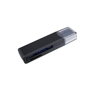 usb3.0SD�J�[�h���[�_�[�����^SD/TF���[�_�[2-in-1�Ǐ������]��MacOSWindowsSDmicroSDSDXCSDHC�p�ȂǂɑΉ�(�u���b�N)