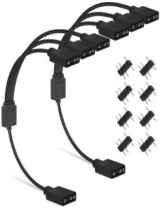upHereARGB�t�@���p�d���P�[�u��3����P�[�u���A�h���T�u��LED�p5V3�s��ARGB�w�b�_�[�R�l�N�^RGB�t�@����LED�e�[�v���ݗp2�{�y53ARGB3-2�z