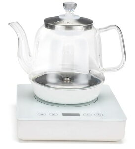 IwaiLoft急速沸騰電気ケトル耐熱ガラスガラスケトル1000W800mlカフェケトル電気ポット温度調節保温機能静音自動給水コーヒーケトルゆわかしケトル小型おしゃれガラスティーポットティーケ…