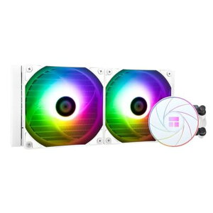 ThermalrightAQUAELITE240WHITEARGBCPU�t��N�[���[�ACPU��p��T�C�Y240�A120mmPWM�t�@���AS-FDB�x�A�����O�AAMD/AM4/AM5�AIntel