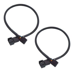 PWM�d���P�[�u��(2�{)3�s����4�s���t�@���p�����P�[�u��27cm�Ή�PC�P�[�X�t�@�����ݗp4�s��3�s��PC�t�@���A�_�v�^�[�u���b�N