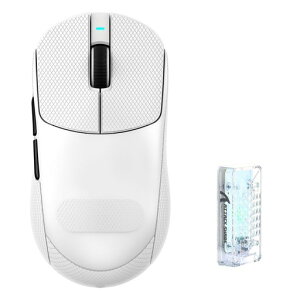 ATTACKSHARKX8PRO���y�ʃQ�[�~���O�}�E�X�L��/2.4G���C�����X/Bluetooth�g���C���[�h�Ή�PAW3395PRO�Z���T�[�ő�40000DPI55g�v���X�}�C�i�X3���y��8000Hz�|�[�����O���[�g��^��Ή��[�d��